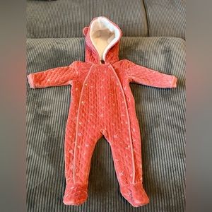 Nordstrom Baby Bunting, size 12m, Pink Desert Dottie print.